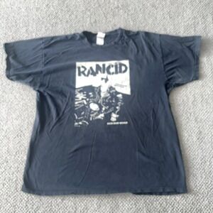 Vintage Rancid Band T Shirt: Sick World: Size 2XL. READ, WORN, Distressed